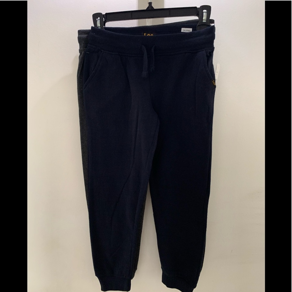 Lee twin pack Blue & Gray sweatpants/ Joggers Size Small (8) NWT